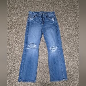 American Eagle Outfitters Curby Straight Leg High-Rise Jeans
